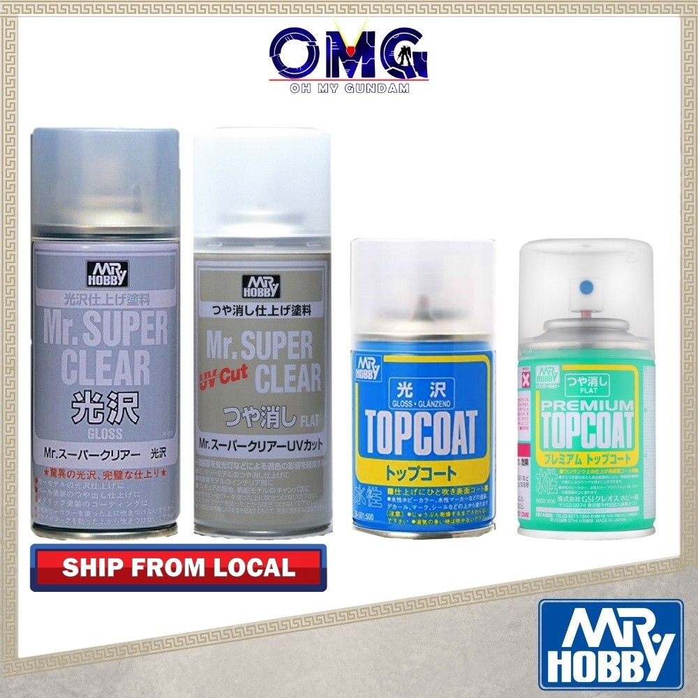 Mr.Hobby B501 Mr.Topcoat Gloss - Spray Lucido Protettivo Per Modellismo 86ml