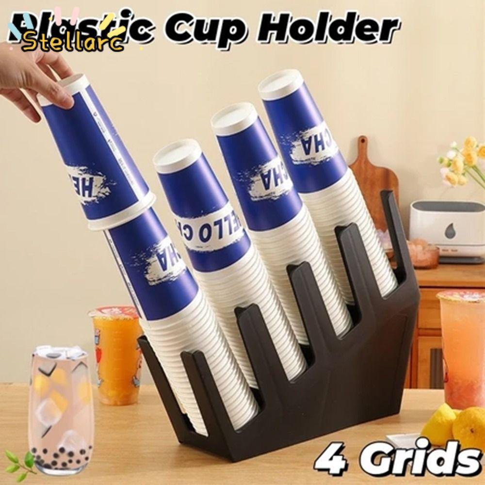 STELLARC Kitchen Storage Rack, Space Saving Plastic Disposable Cup ...