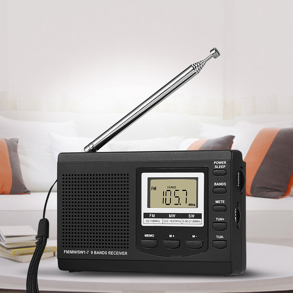 Portable Radio Radio Stereo Speaker Portable Radios FM/MW/SW Receiver W ...