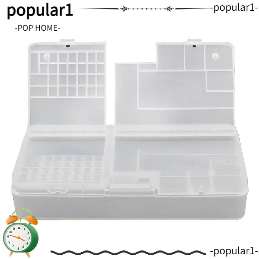 POPULAR Electronic Components Storage Box, 2 Layer Compartment Phone ...