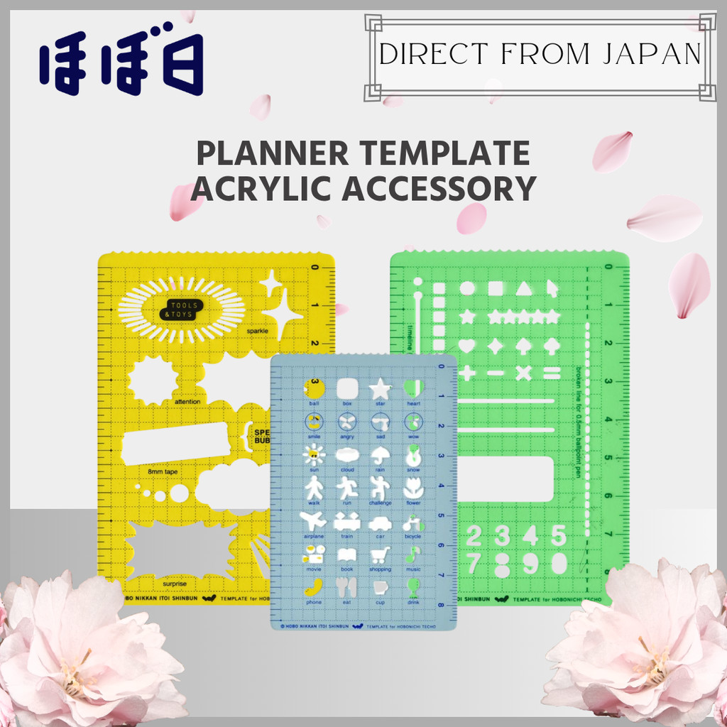 Hobonichi Techo Planner Template Acrylic Accessory for Journal Notebook ...