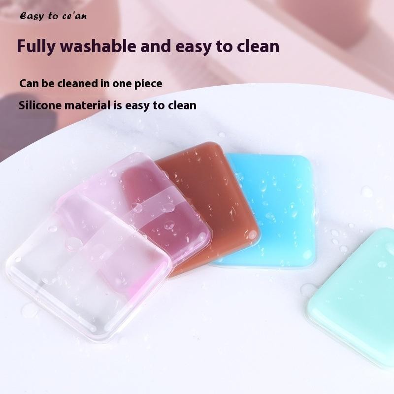 To be free＞ Square Soft Powder Puff Jelly Silicone Gel Powder Puff For ...