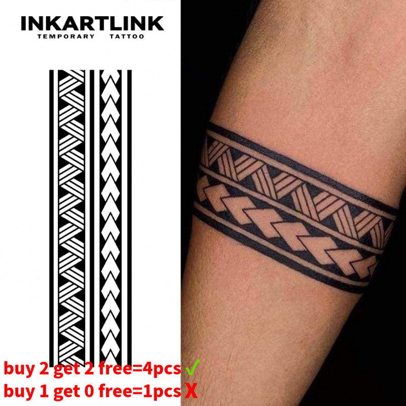 Inkartlink Revolutionary Technology Armband Temporary Tattoo Stickers,  Waterproof Long-lasting Magic Tattoo Sticker, Semi Permanent Fake Tattoo  For