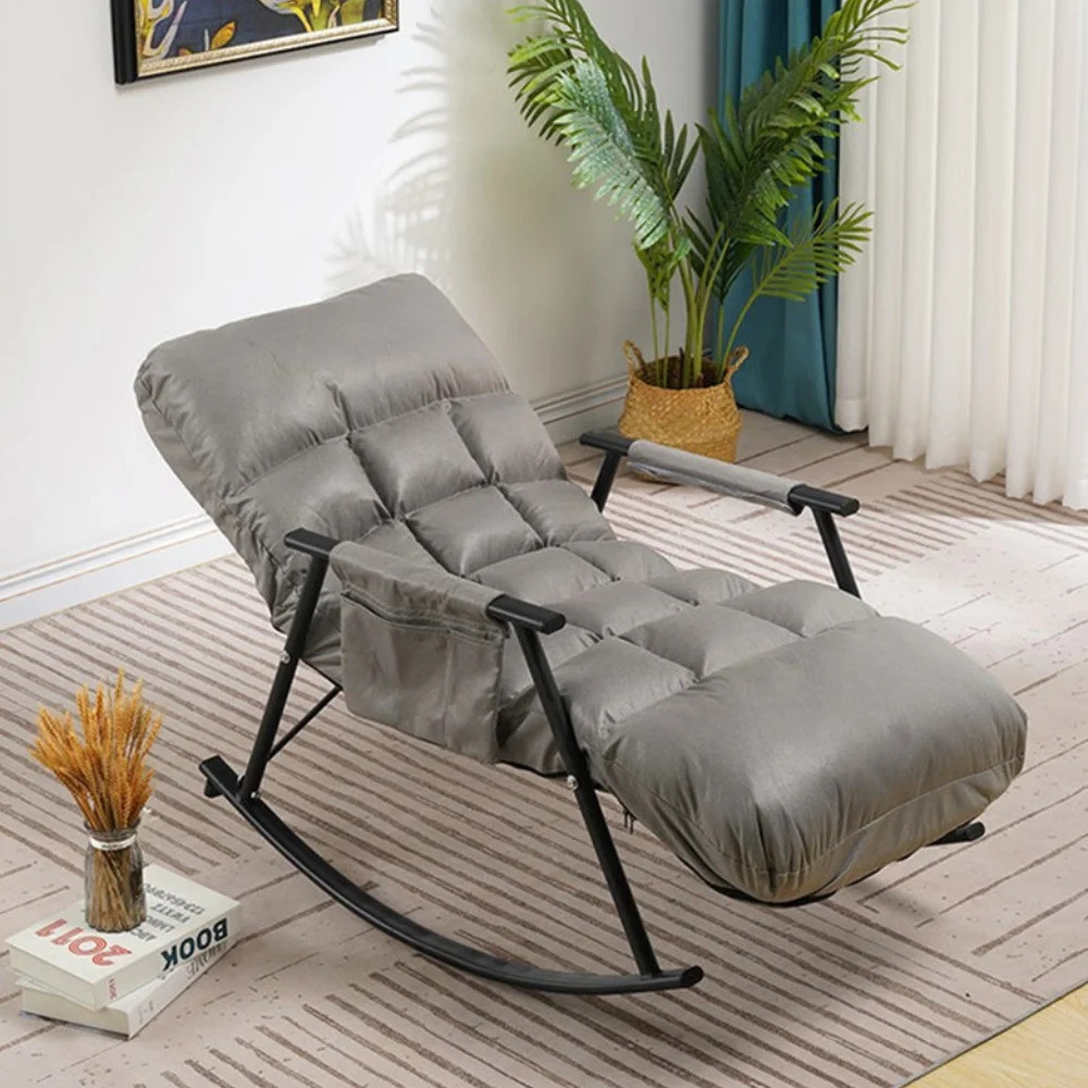 Living Room Rocking Chair Washable Technology Cloth Lazy Sofa Lounge ...