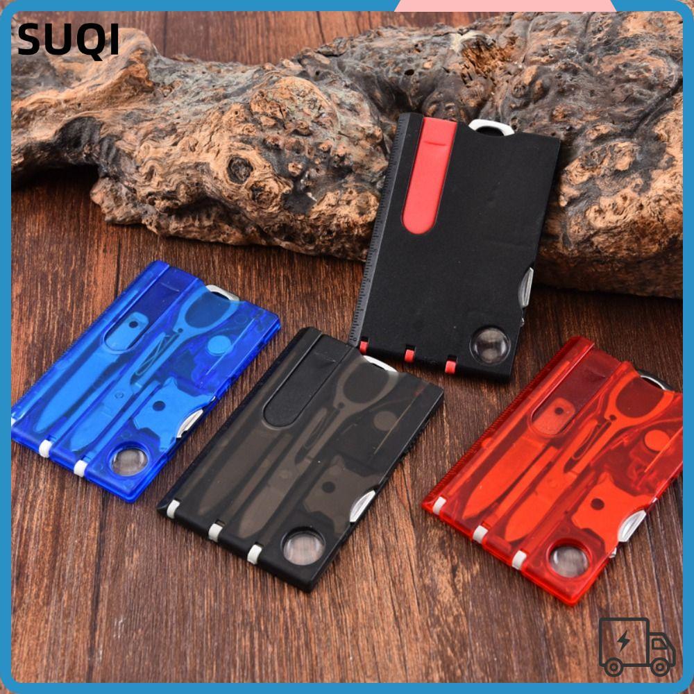 HI-SUQI Outdoor Multi Tool, Ultra Thin Pocket Multi-function Tool Card ...