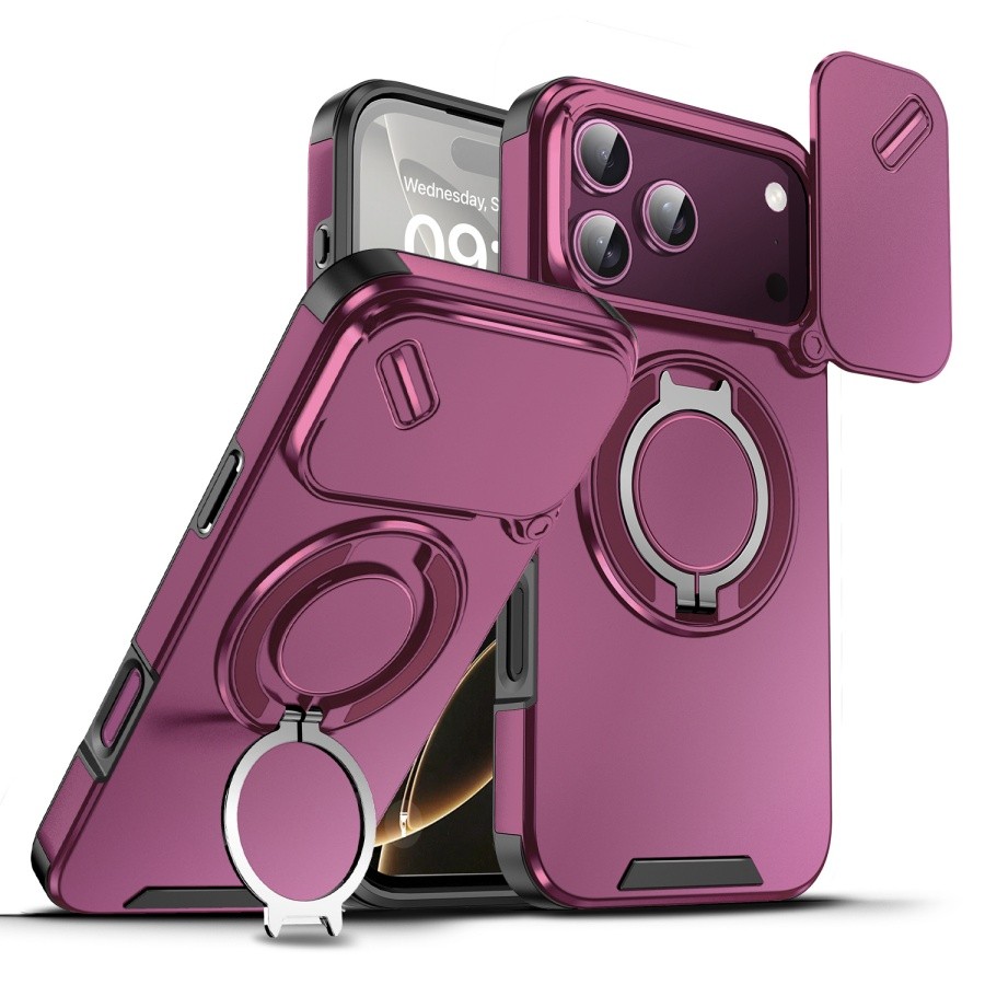 Shockproof Magnetic Phone Case for iPhone 18 17 Air Pro Max Slide ...