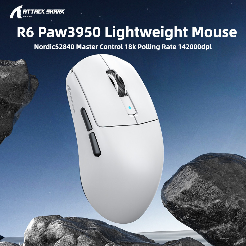 Attack Shark R6 3950 Lightweight Wireless Bluetooth Tri Mode Mouse ...
