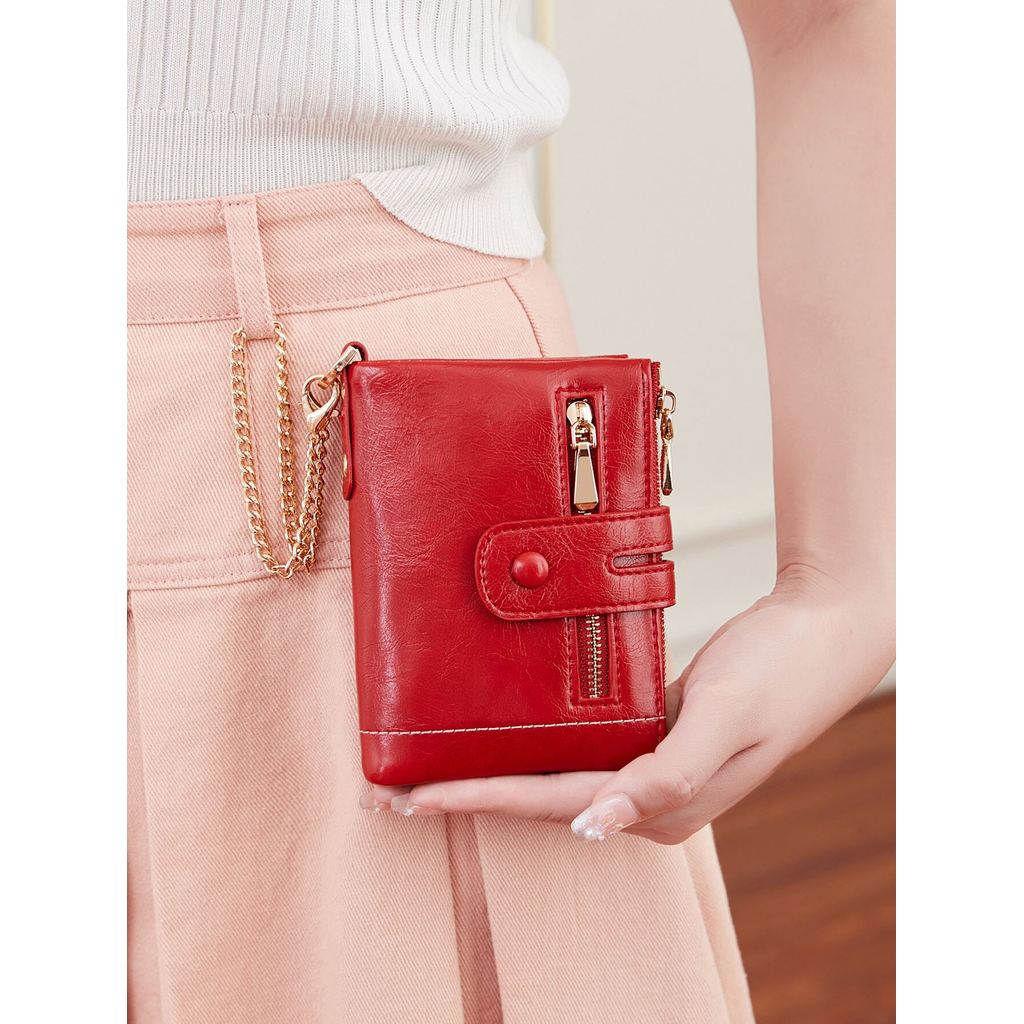 mini wallet for girls wallet Miyin New Style Ladies Double Zipper Short ...