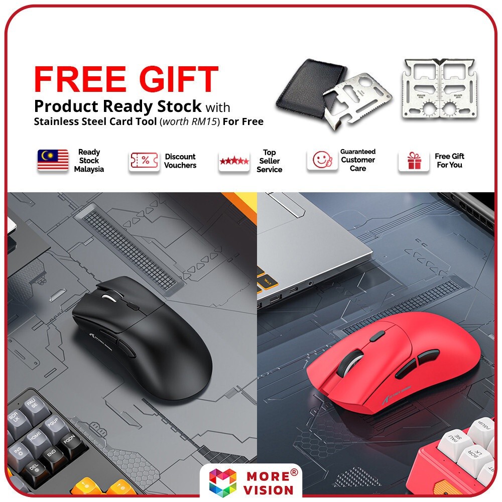 Attack Shark R1 2.4G Mouse 1000Hz 18000dpi Trimode Bluetooth USB Cable ...