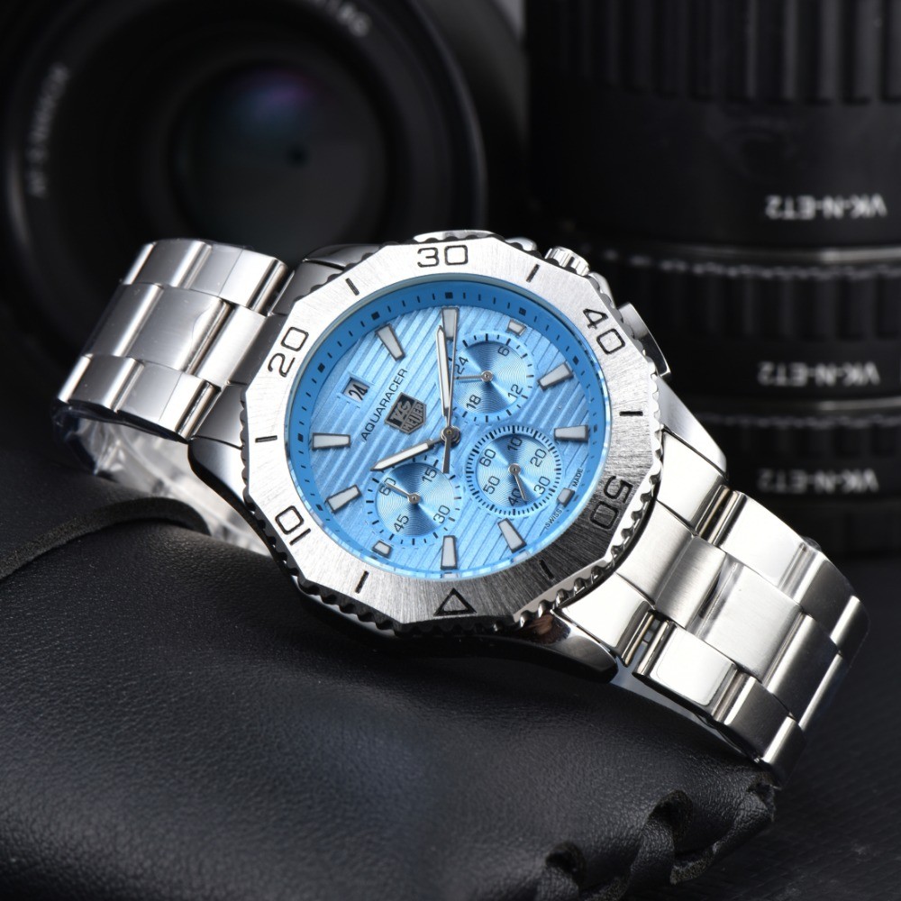 Fashion 6-Hand Multi-Function AQUARACER Quartz Chronograph Running ...
