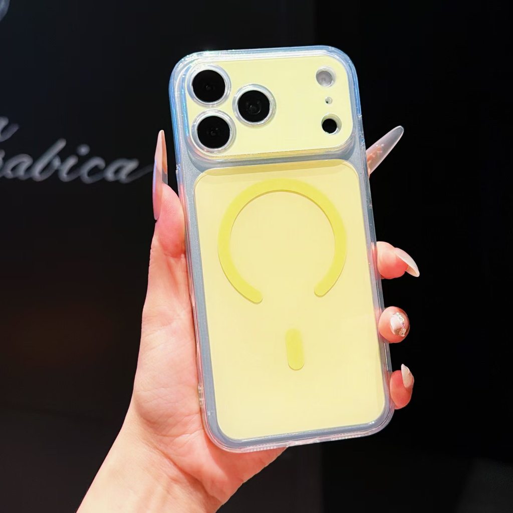 Luxury Solid Color For Magsafe Acrylic Hard Phone Case for iPhone 17 16 ...