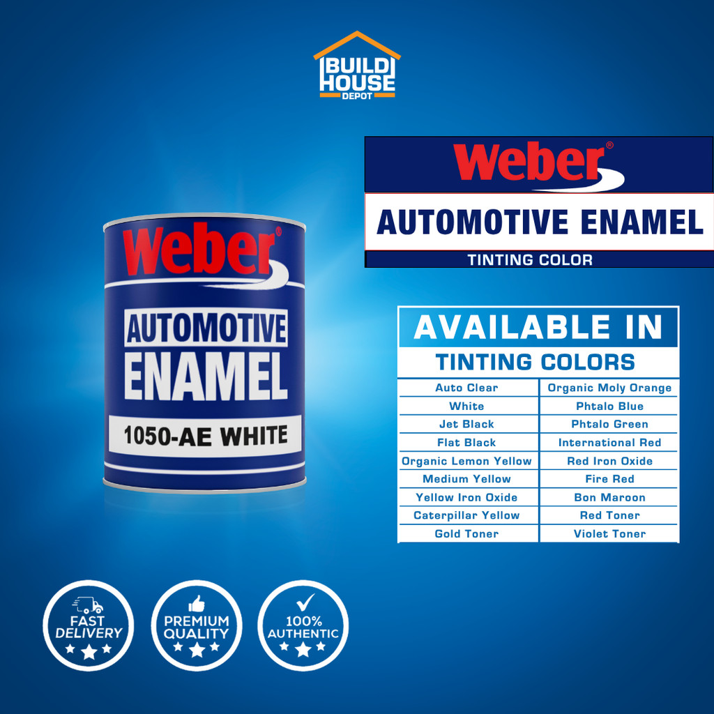 WEBER Automotive Enamel - Tinting Color | Metallic - 4L | Shopee ...