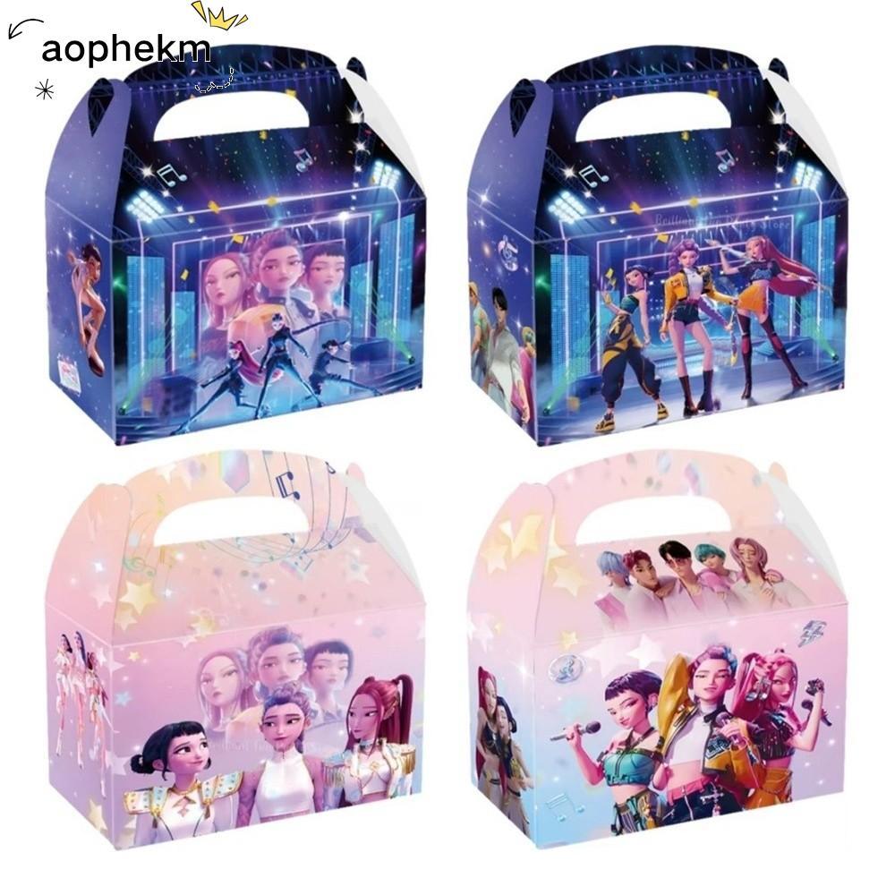 AOPHEKM 12pcs Kpop Demon Hunters Candy Box, Paper Rumi Mira Zoe Cartoon ...