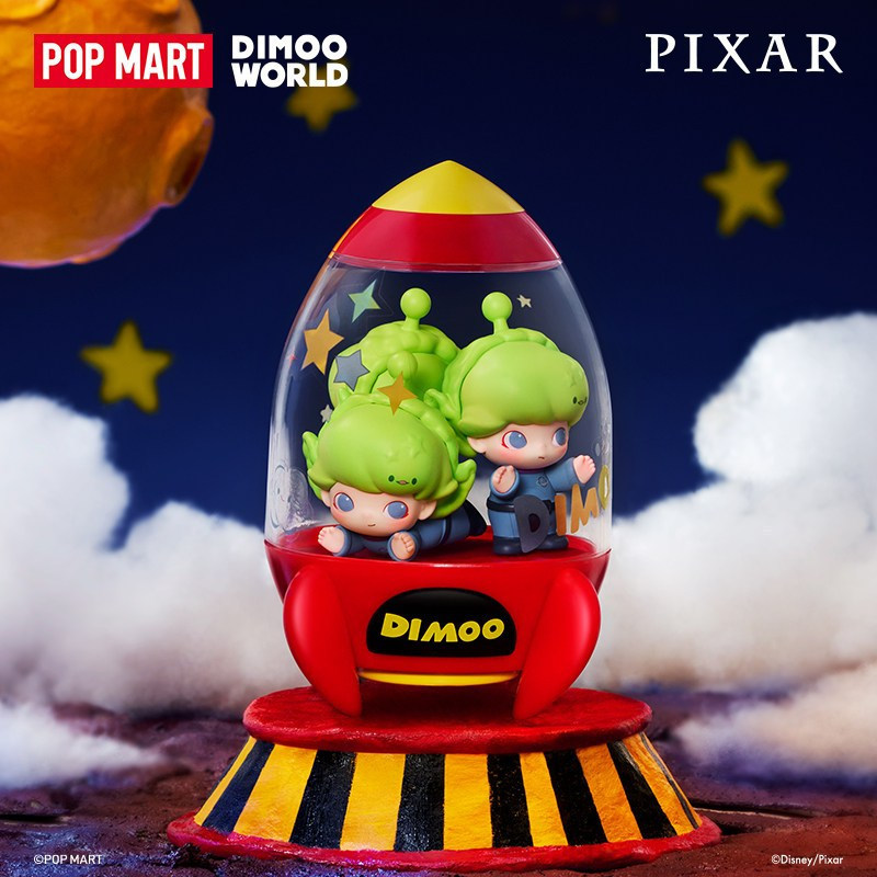 POPMART DIMOO in Space Crane シークレット POPMART Secret DIMOO in Space Crane DIMOO WORLD x PIXAR Figures
