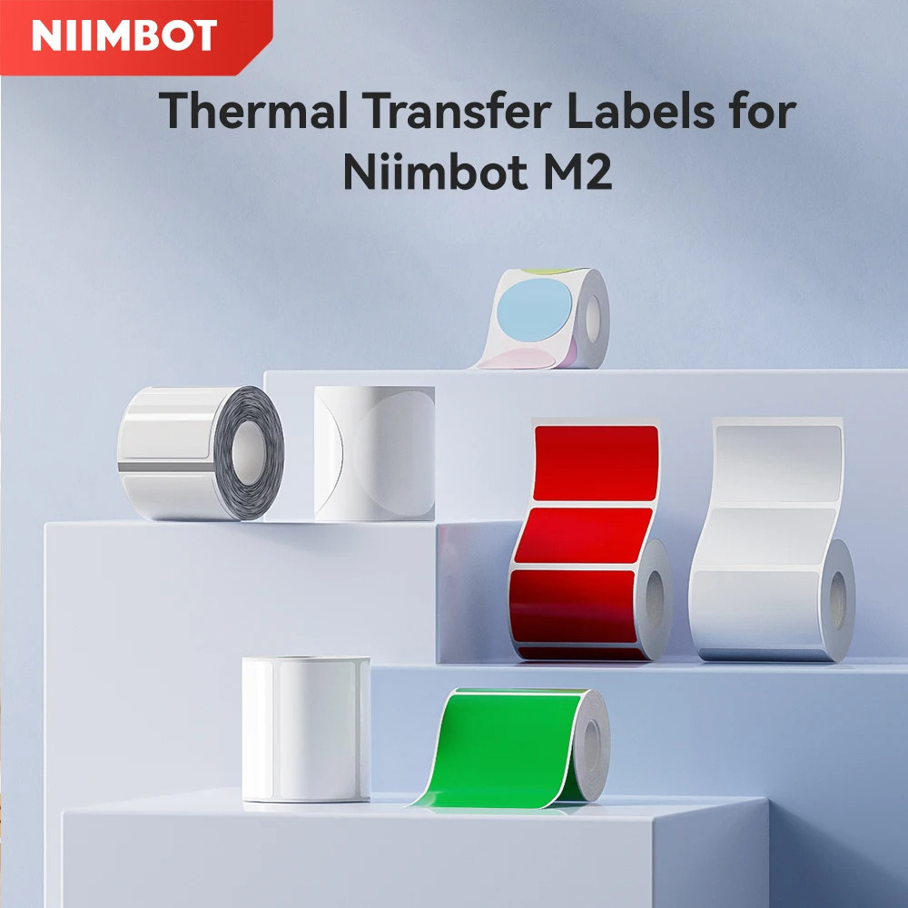 NIIMBOT Thermal Transfer Label Paper PET Label Sticker Only for Niimbot ...