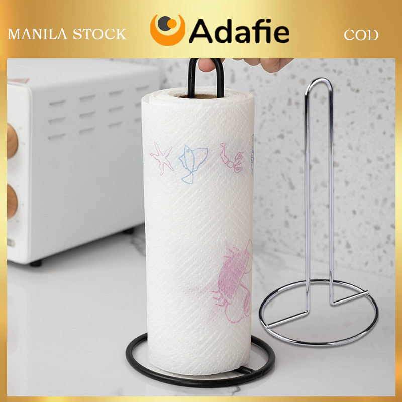Roll Paper Towel Holder, Stainless Steel One-handed Tear Vertical ...
