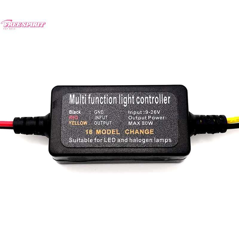1PCS DC9-26V 16 Modes Adjustable LED Brake Light Flasher Strobe ...