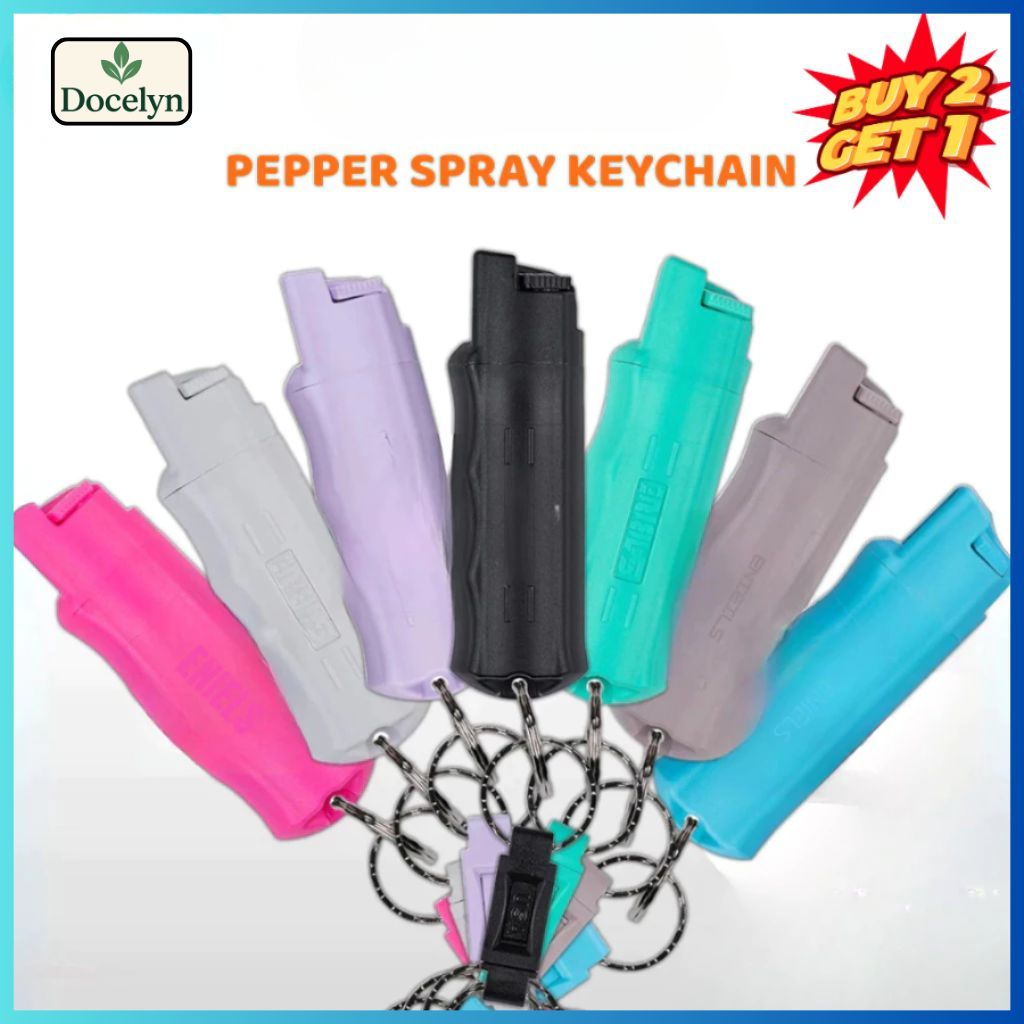 Self-Defense Pepper Spray Keychain Portable Personal Safety Spray ...