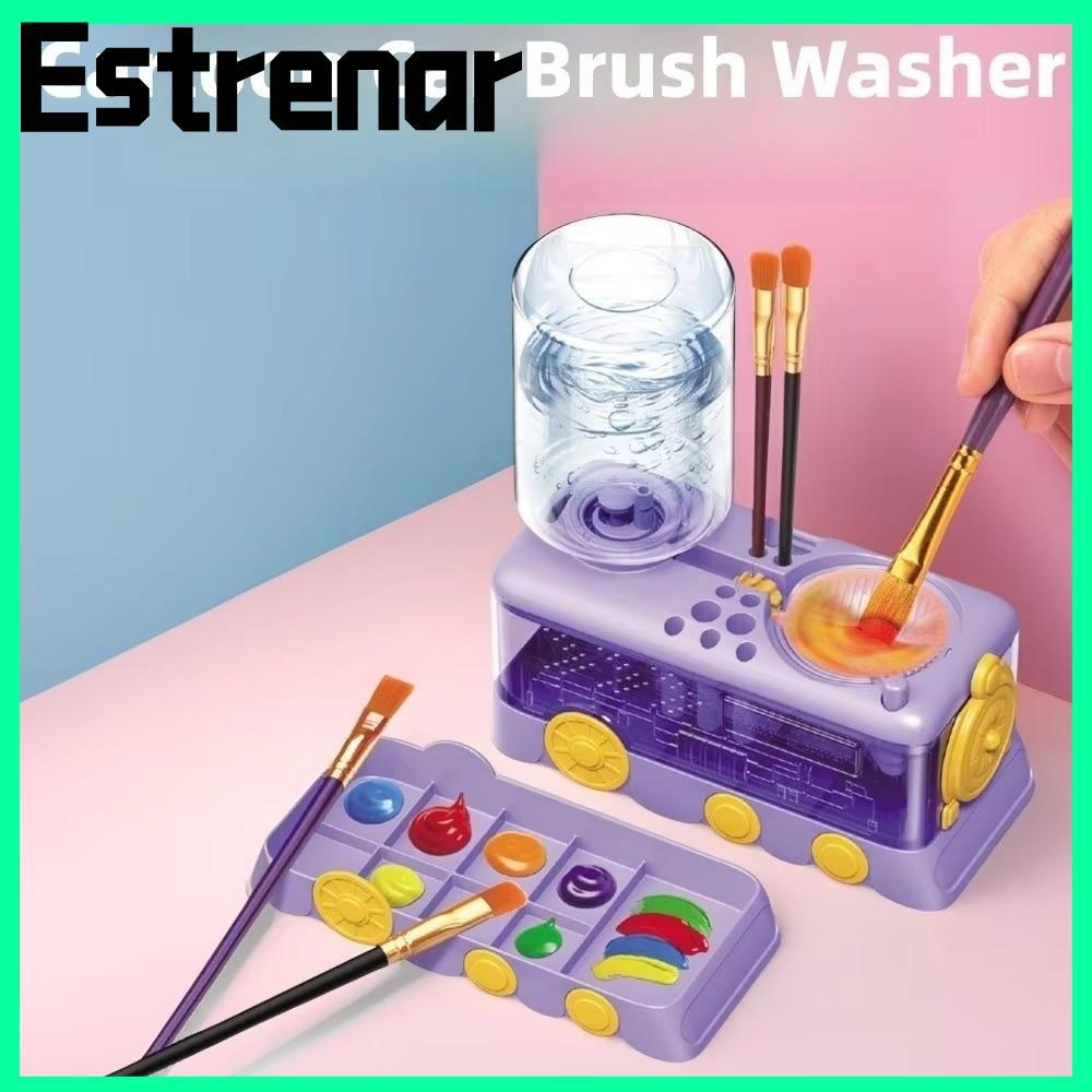 ESTRENAR Paintbrush Rinse Pen Holder, Cleaning DIY Paint Brush Washer ...