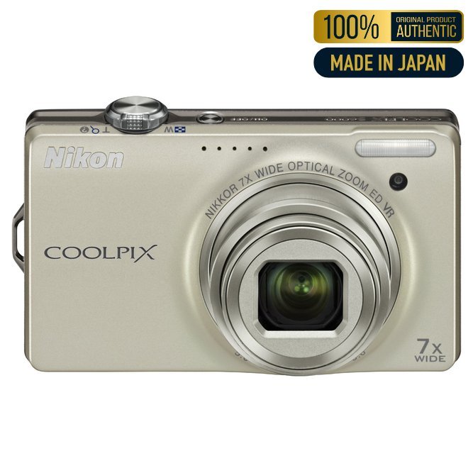 [USED in Japan] Nikon Digital Camera COOLPIX S6000 Champagne Silver ...