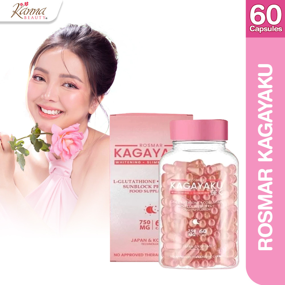 Rosmar Kagayaku Glutathione Capsules, Marine Collagen, Vitamin C & Zinc with Natural Herbal Extracts