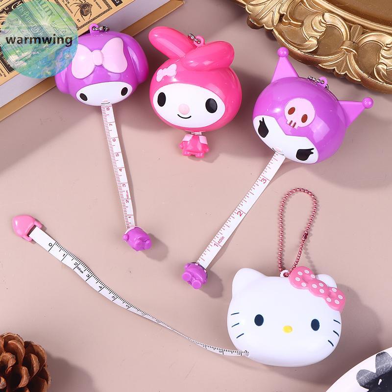 Warmwing Sanrio Hello Kitty Melody Kuromi Self-Telescopic Tape Measure ...