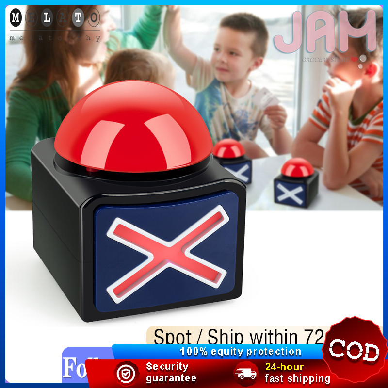 Game Answer Buzzer Alarm Button with Sound Light Trivia Quiz Got Answer ...