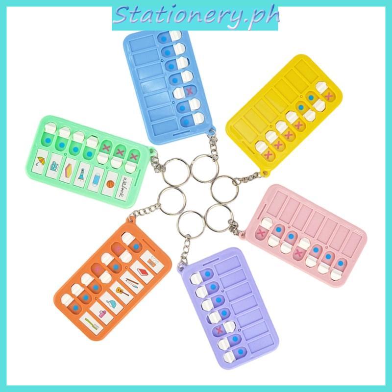Stat Chore Planning Chart Key Chain Schedule Key Rings Daily Weekly ...