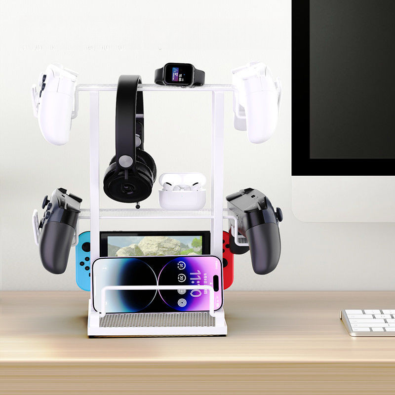 Game Controller Stand, Elevated Multi-layer Desk Organizer, Switch and ...