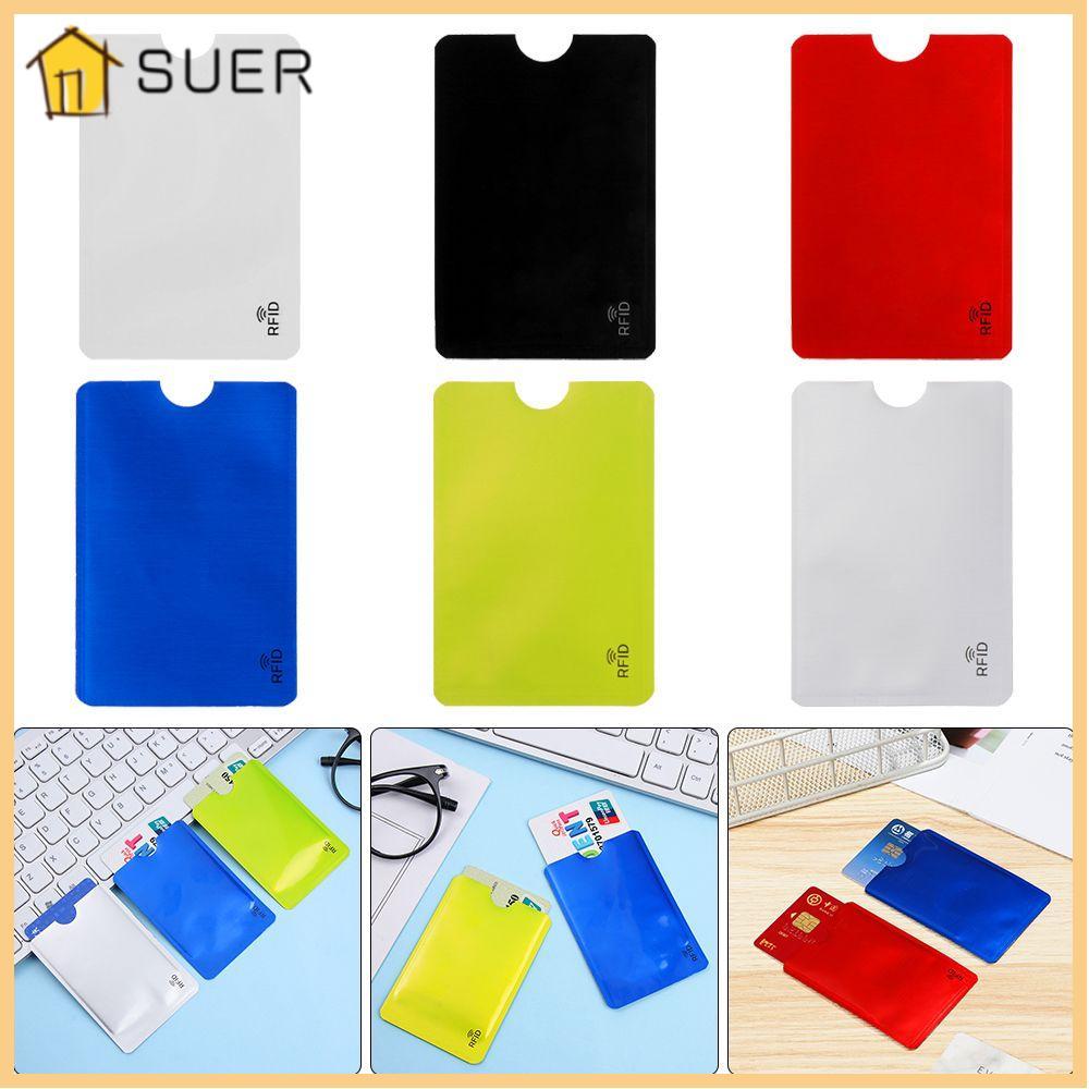 SUER1EN 5PCS Rfid Card Holder Reader Protect Cover Credit Cards Safety ...