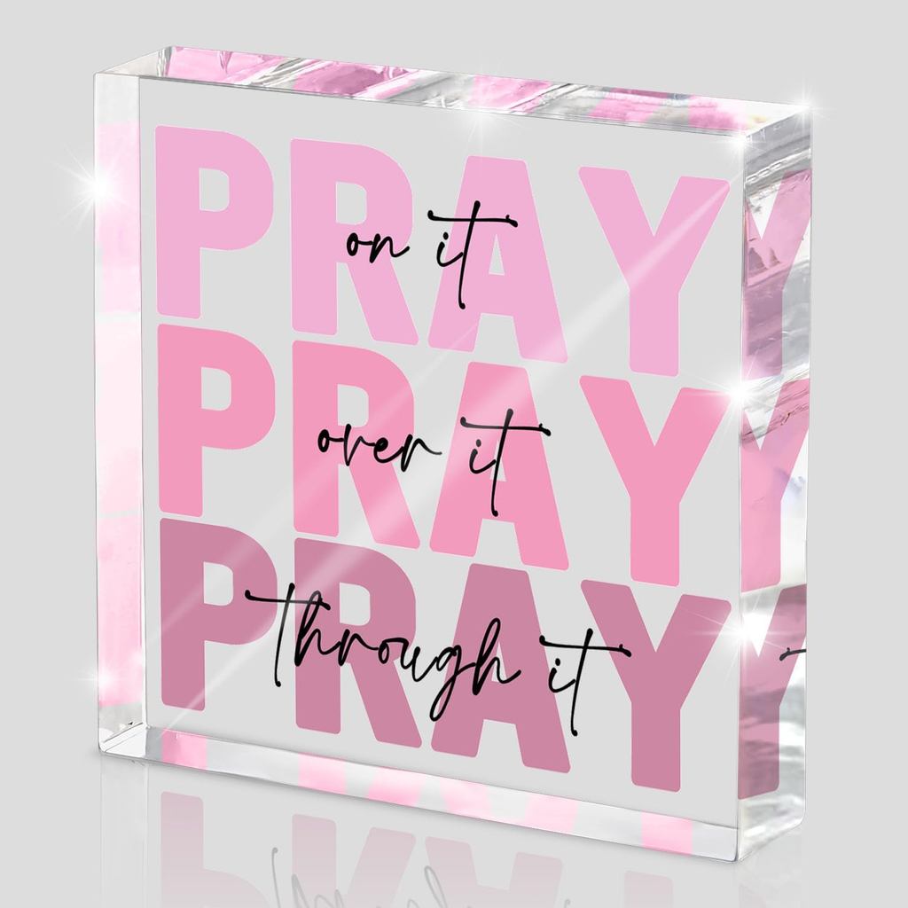 Decorative Tabletop Plaque Positive Acrylic Desk Decor Gradient ...