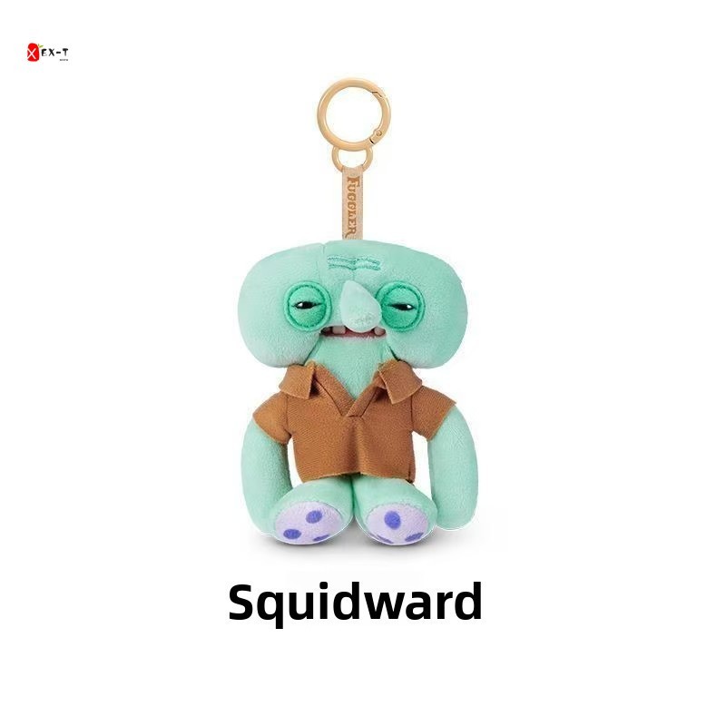 Funny Big Teeths SpongeBob Fuggler Plush Keychain - Ugly Cute Monster ...