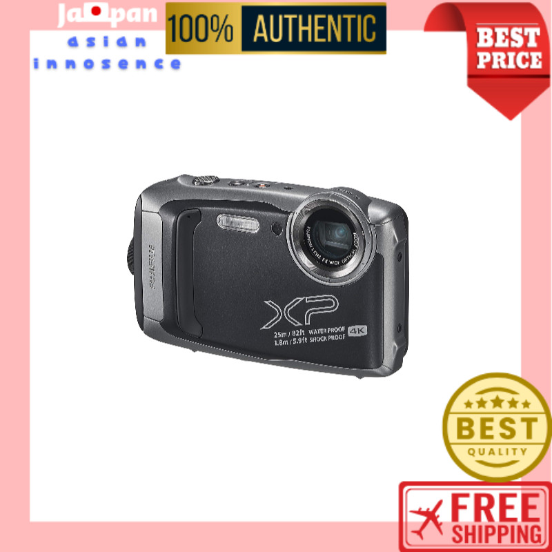 Fujifilm Waterproof Camera XP140 Dark Silver FX-XP140DS【Direct