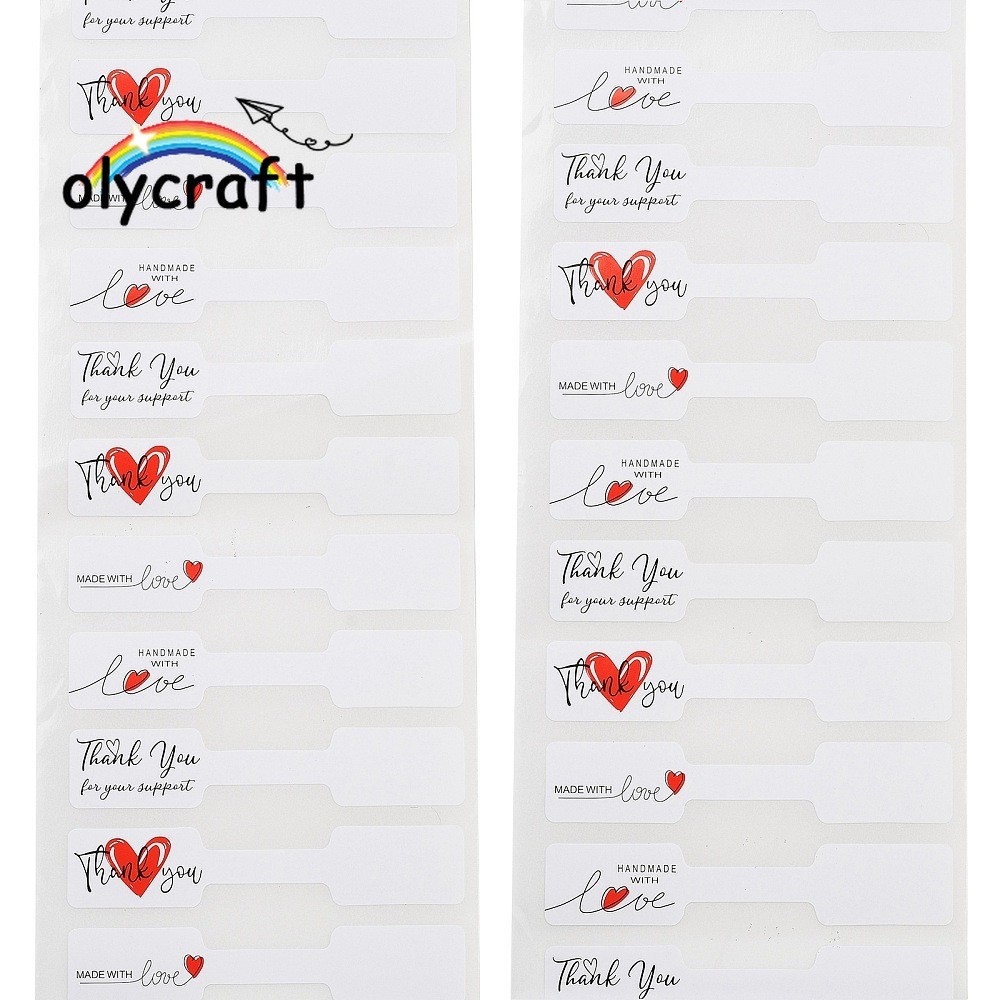 1roll Writable Thank You Paper Hang Tags Jewelry Display Paper Price ...