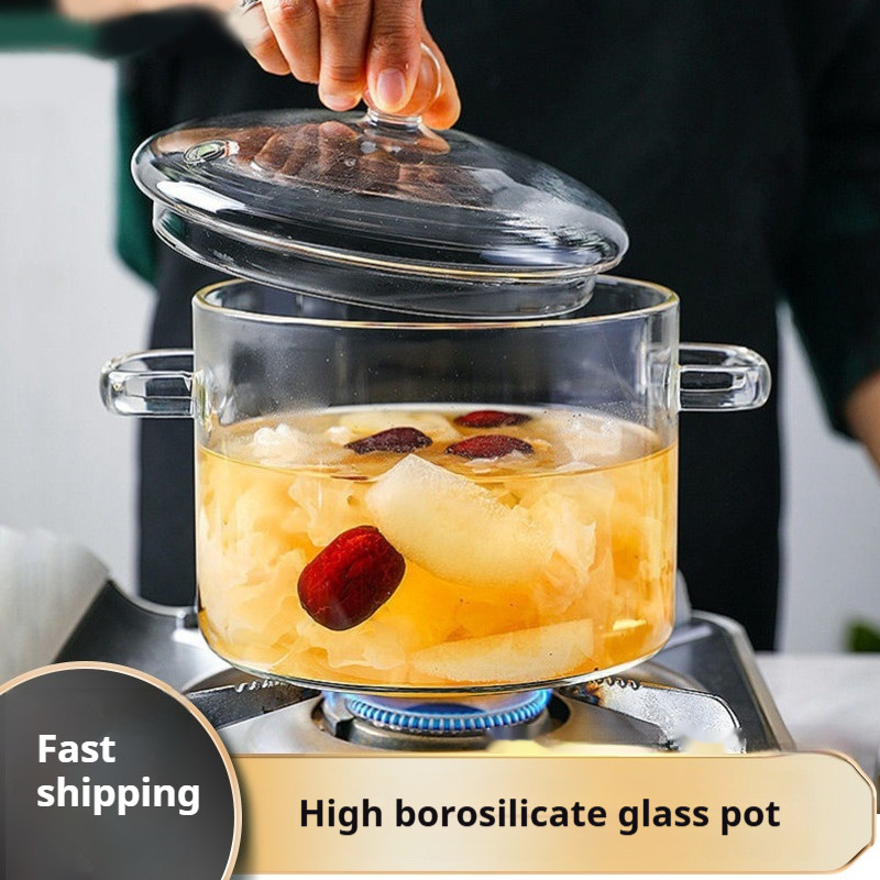 Household High Borosilicate Electric Ceramic Stove Transparent Stew Pot ...