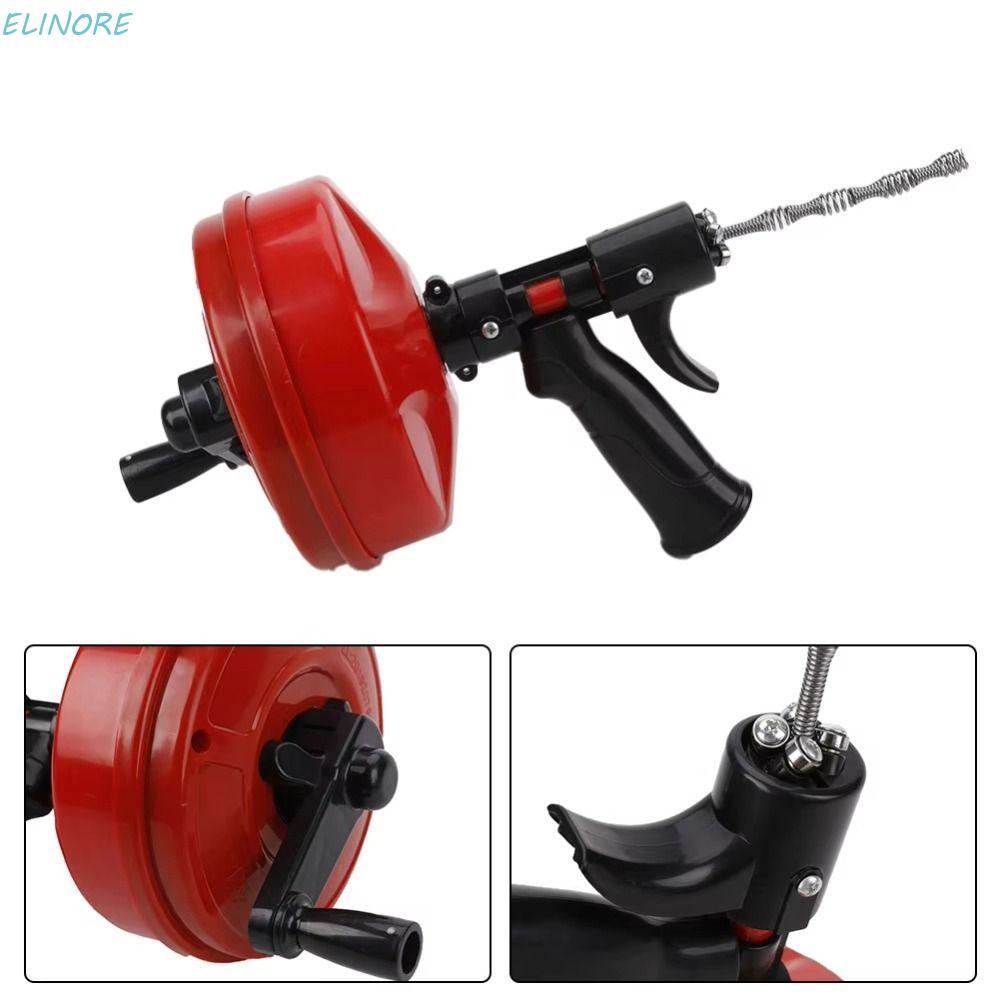 ELINORE Drain Snake Auger, Professional Flexible Plumbing Drain Clog ...