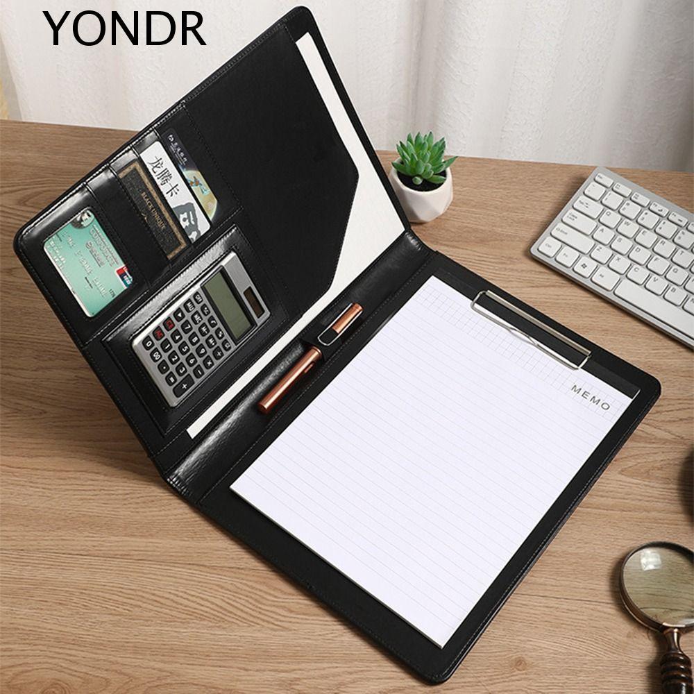 YONDR Clipboard Leather File Folders, Portable Multifunctional A4 ...
