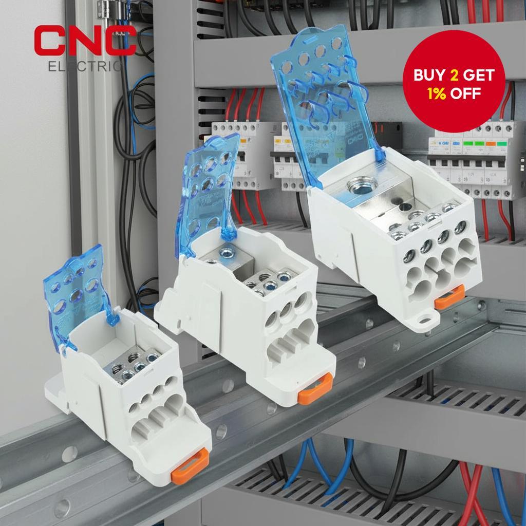 CNC UKK Series Single-Phase Junction Box, 1 piece, One-In Multiple-Out ...