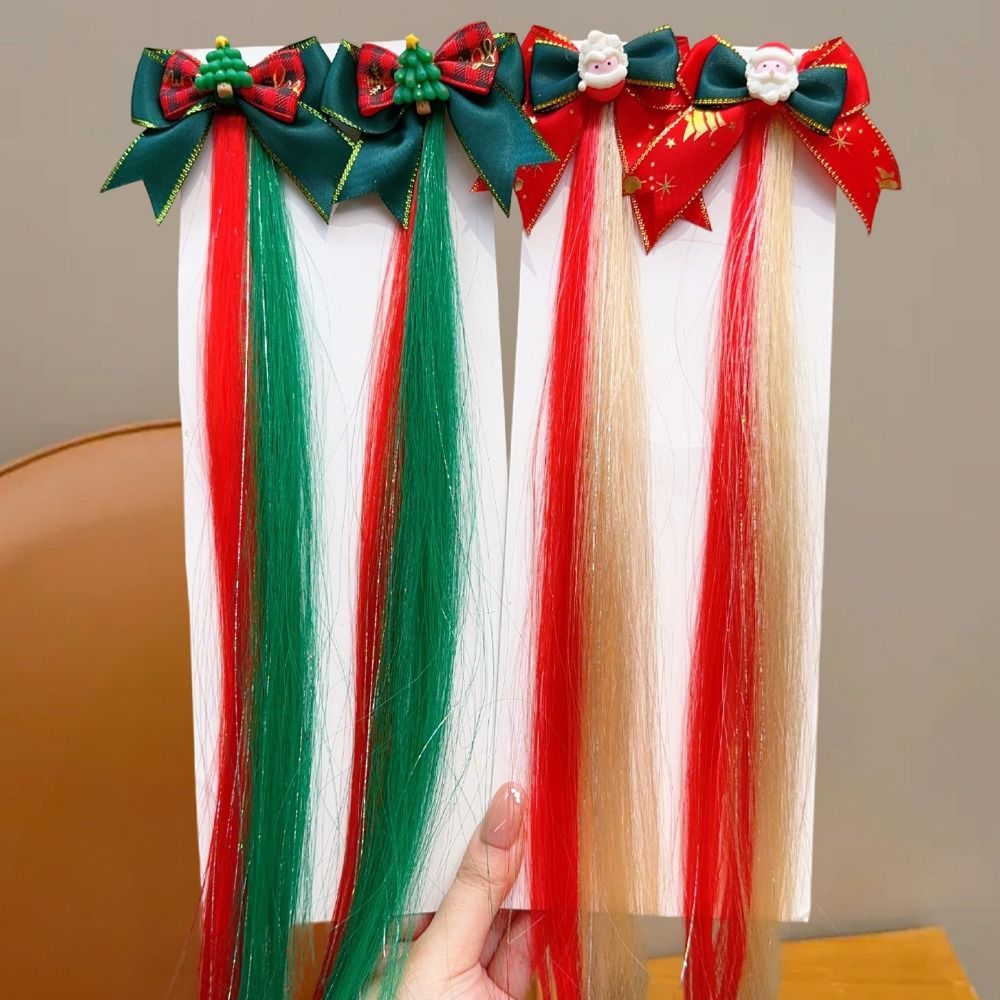 HUMBERTO 1/2Pcs Christmas Decorative Wig Hair Clips, Santa Claus ...