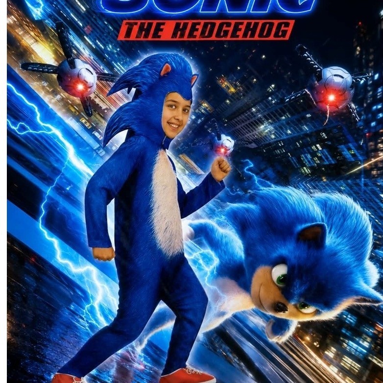 Sonic The Hedgehog Kids Costume Blue Animal Suit S9 | Shopee Philippines