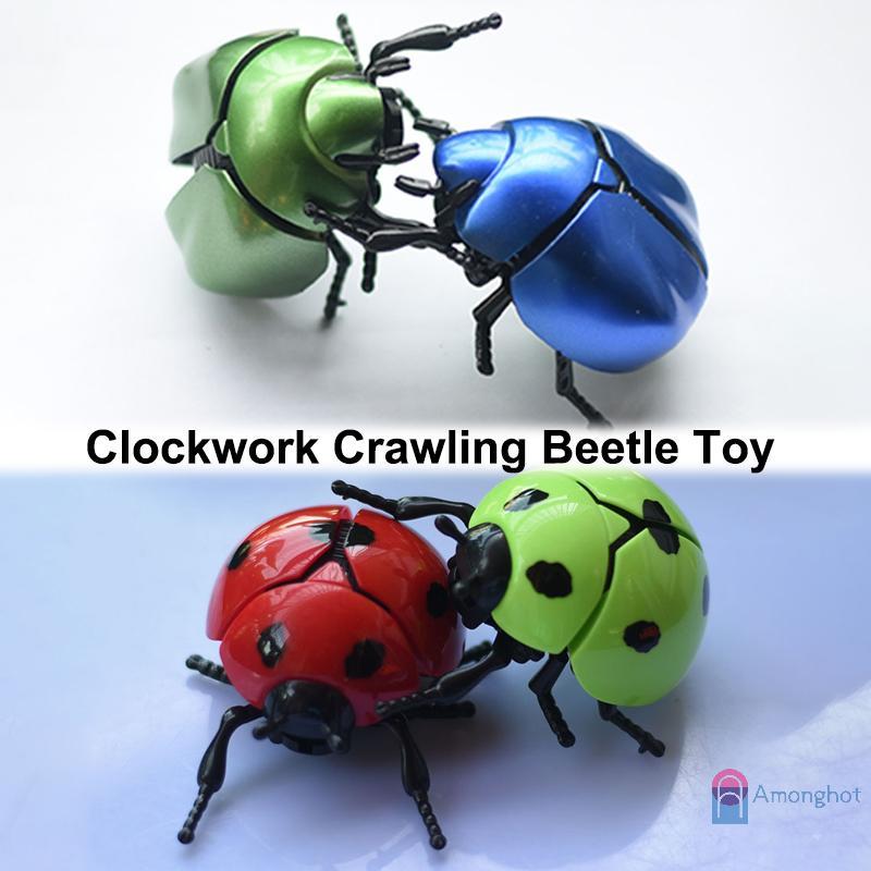 Amonghot> 1/4PCS Creative Prankster Animated Insect Toy Model Wind Up ...