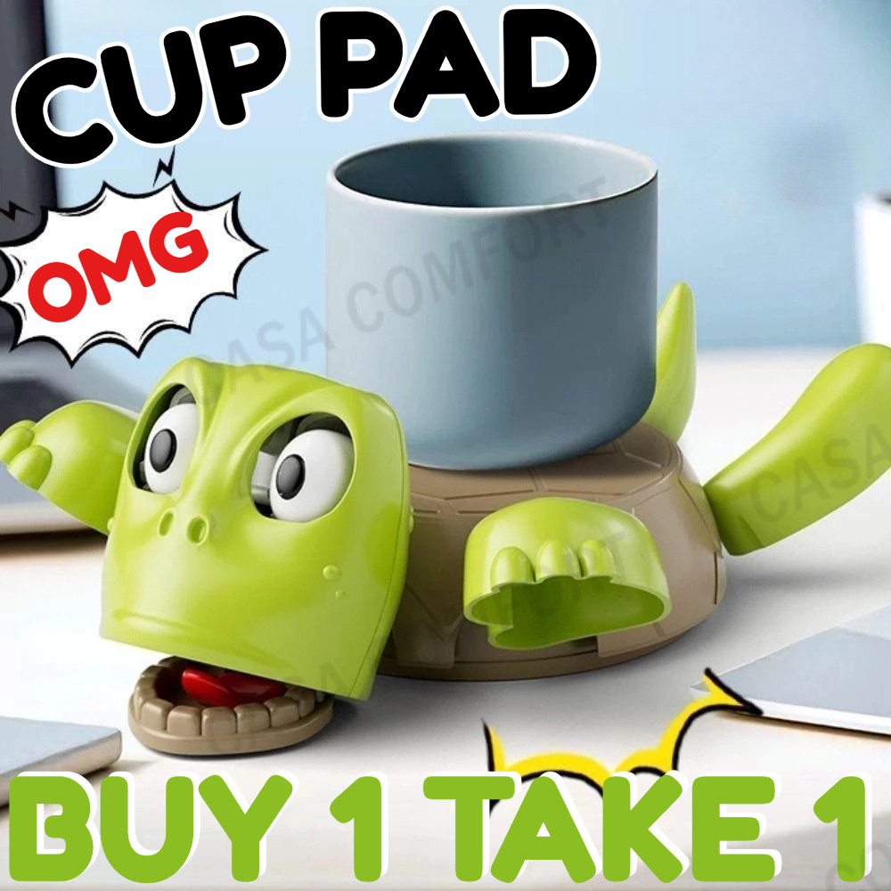 Turtle Cup Pad Quirky Toys, Press ABS Panicked Turtle Coaster, Funny ...