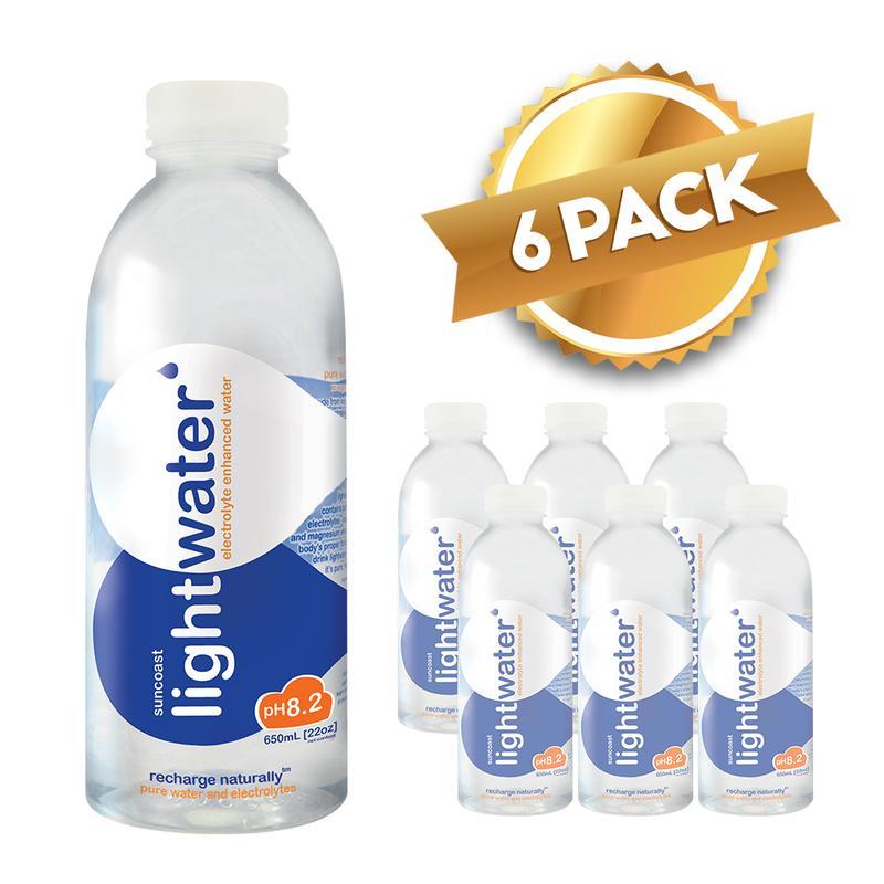 Lightwater Electrolyte Enhanced Water 650ml (Pack of 6 Bottles ...