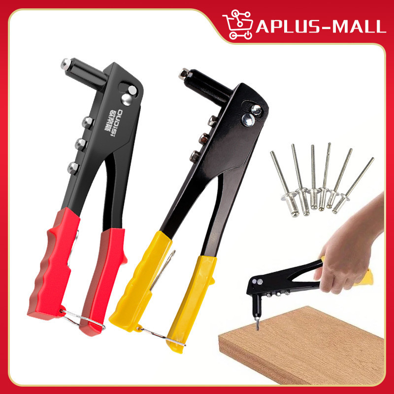 Hand Riveter Pvc Yellow Handle Fastener Heavy-Duty Hand Riveter Kit ...
