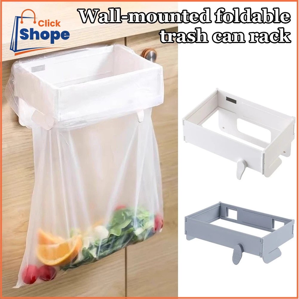 CLICK SHOPE Simple Wall Mounted Foldable Household Garbage Bag Rack ...