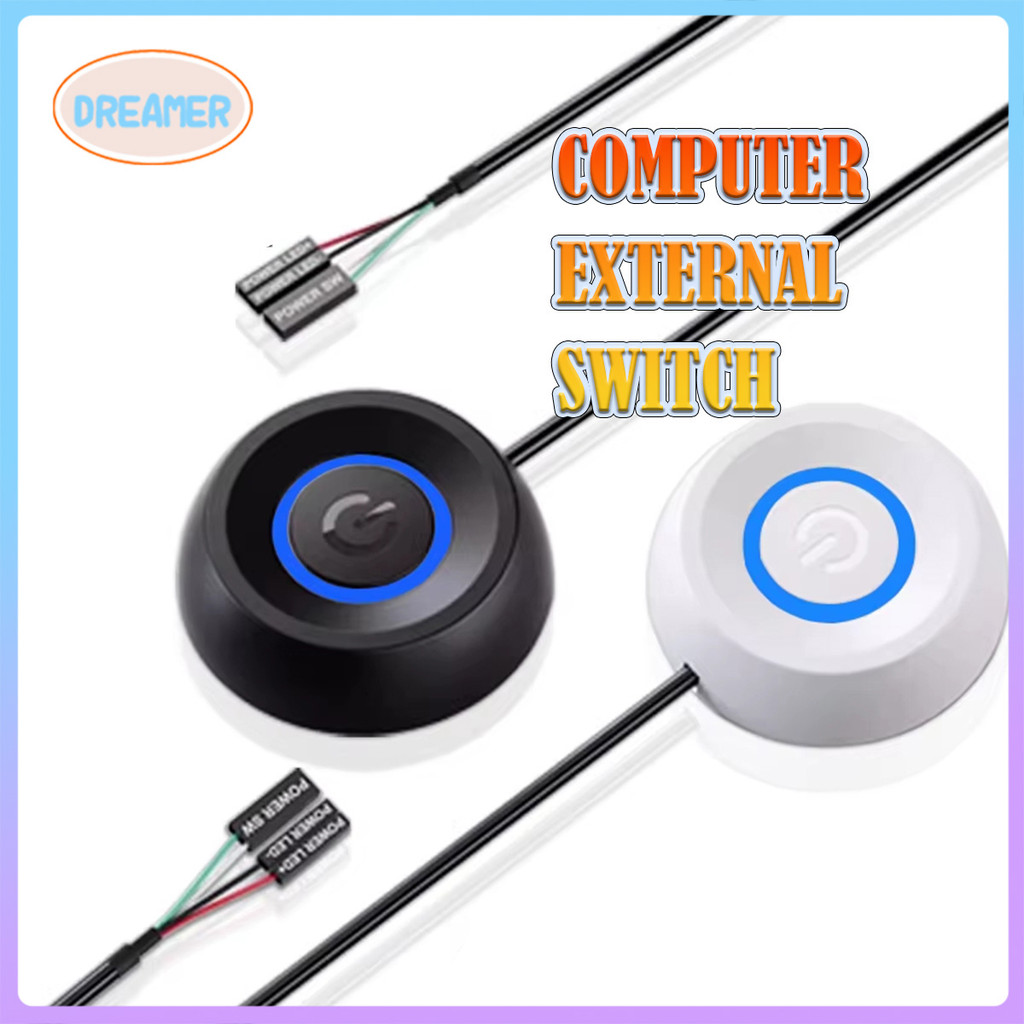 Desktop Switch Button PC Power Supply On Off Control With LED Indicator ...