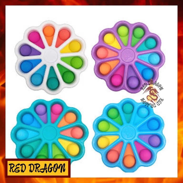 Flower Fidget Spinner Dimple Digits Intelligence Intensive Learning Toy ...