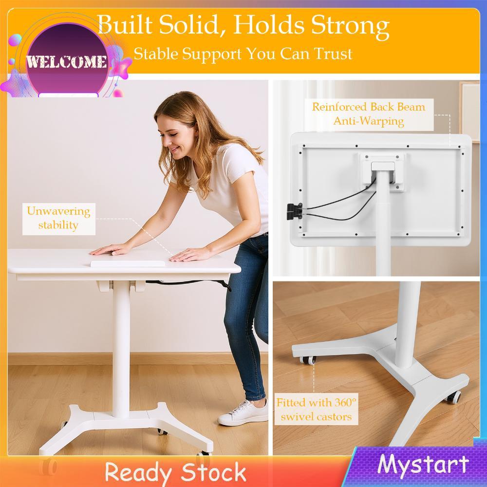 Portable Laptop Desk Height Adjustable Sit Stand Workstation with ...