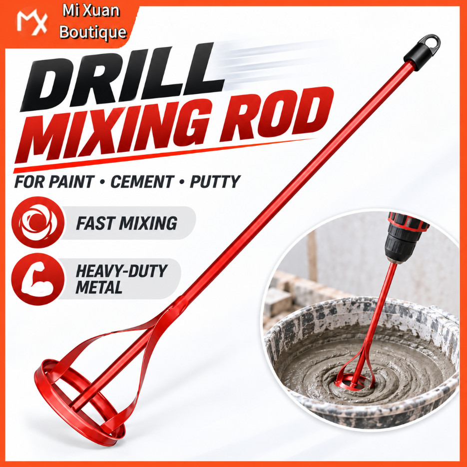 Drill Mixing Paddle Heavy Duty Paint Mixer for Putty Cement Epoxy Resin ...