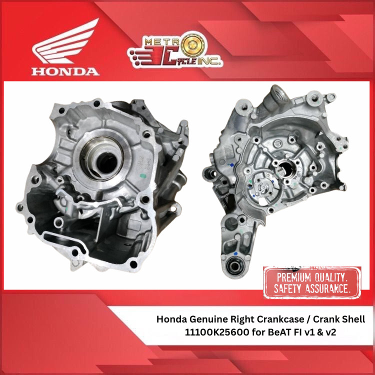 Honda Genuine Right Crankcase / Crank Shell 11100K25600 for BeAT FI v1 ...